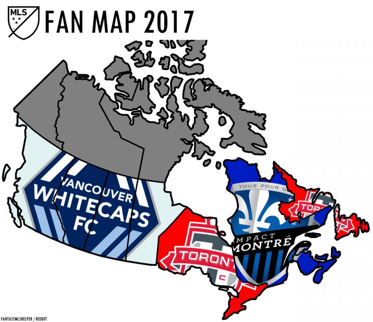 Karte von Kanada mls