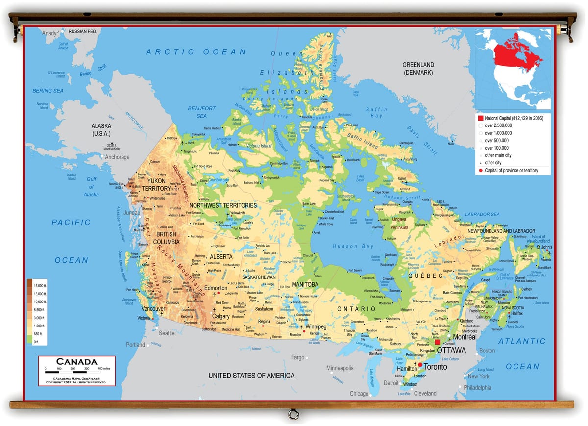 Süd Kanada-map