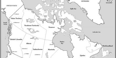 Kanada Map Karten Von Kanada Nordamerika Und Sudamerika