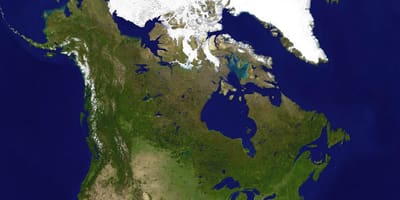 Karte von Kanada Sat