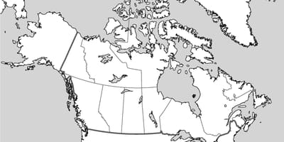 Blank map of Kanada-label
