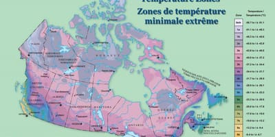 Karte von Kanada wind